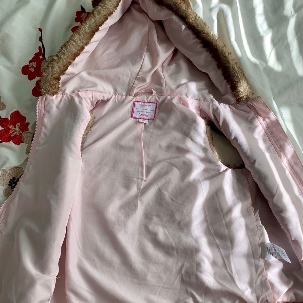 EUC- Toddler Girls Zip Up Bear Vest - Picture 3 of 5
